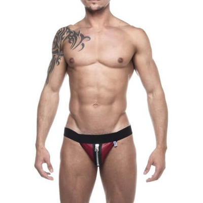 Cueca Jock Strap Tapa Sexo com Detalhe de Zíper - Steves Designer | Tamanho Único | Disponível em 2 Cores