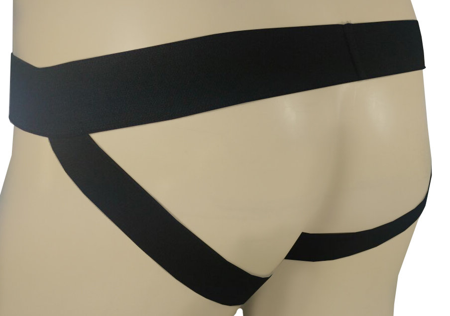 Steves Designer - Cueca JockStrap Tapa Sexo com Detalhes de Rebites na Parte Frontal |Cor: Preto - 3