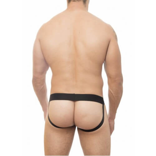 Steves Designer - Cueca JockStrap Tapa Sexo com Estampa de Xadrez Argyle| Cor: Branco - 3