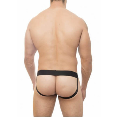 Foto 3 do produto Steves Designer - Cueca JockStrap Tapa Sexo com Estampa de Xadrez Argyle| Cor: Branco