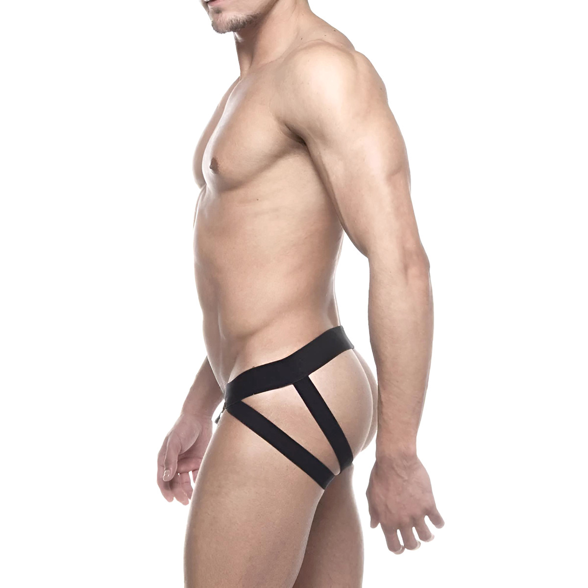 Cueca JockStrap Tapa Sexo com Faixa Dupla - Steves Designer | Tamanho Único | Disponível em 3 Cores - 5