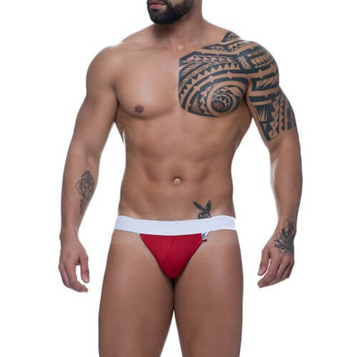 Foto 1 do produto Steves Designer - Cueca Jockstrap Tapa Sexo Vermelho | Tamanho Único