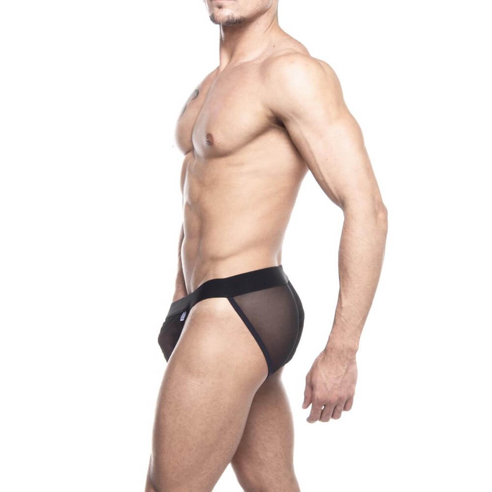 Cueca Slip Extra Cavada em Tule Transparente - SD Clothing | Tamanho Único | Disponível em 2 Cores - 2