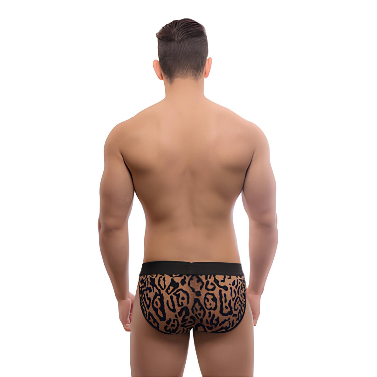 Cueca Slip em Tule com Estampa de Onça - Steves Designer | Tamanho Único - 3