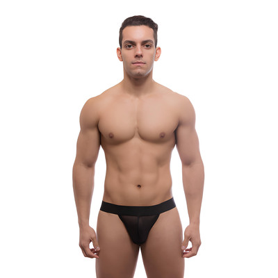 Cueca Slip em Tule com Estampa de Onça - Steves Designer | Tamanho Único