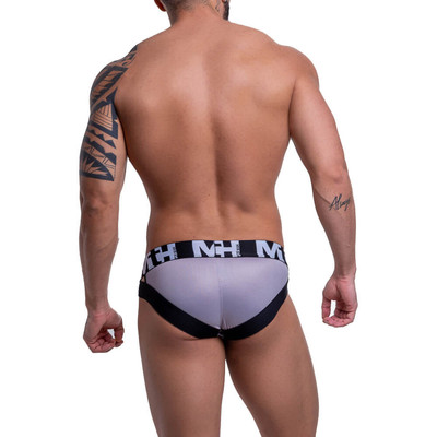 Foto 2 do produto Steves Designer - Cueca Sunga Grega em Cirrê com Elástico Estampado | Disponível em 3 Cores
