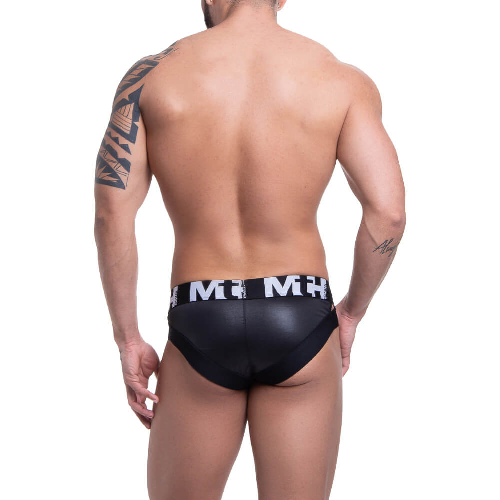 Steves Designer - Cueca Sunga Grega em Cirrê com Elástico Estampado | Disponível em 3 Cores - 7