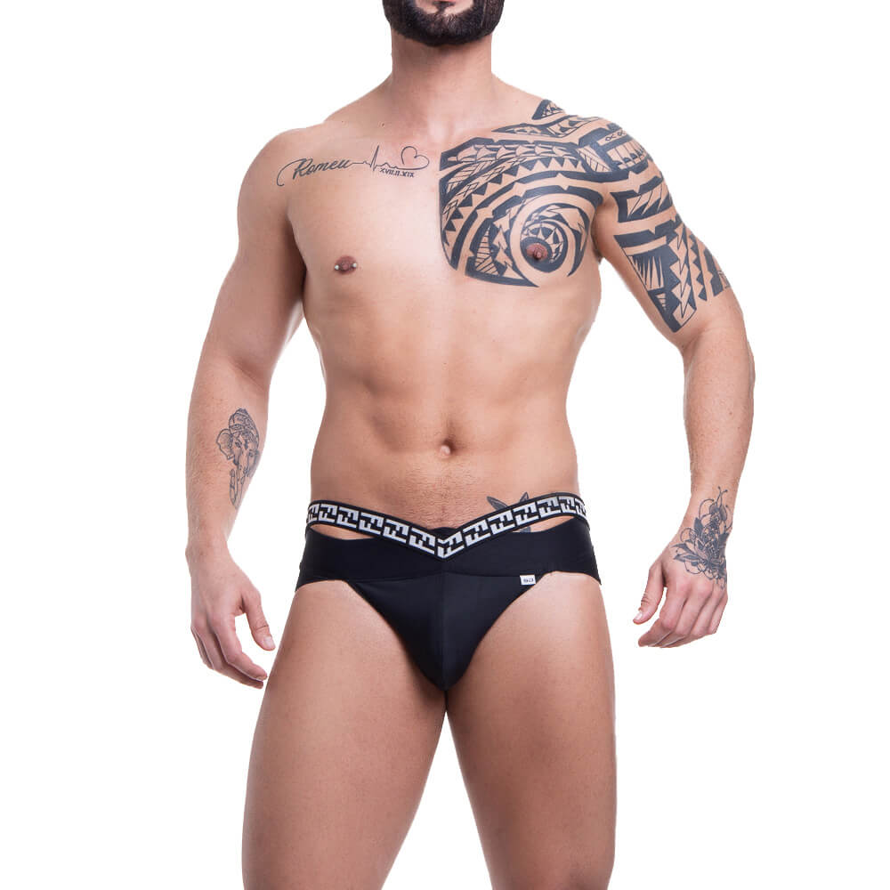 Cueca Sunga Grega com Elástico Duplo Estampado - Steves Designer | Tamanho Único - 2