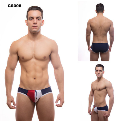 Foto 1 do produto Steves Designer - Cueca Sungão | Cor: Azul Marinho Com detalhe Vermelho e Branco