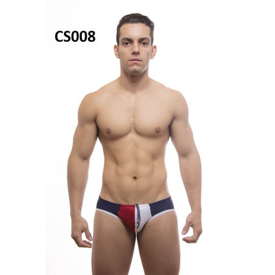 Foto 2 do produto Steves Designer - Cueca Sungão | Cor: Azul Marinho Com detalhe Vermelho e Branco