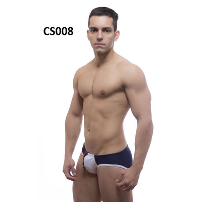 Foto 4 do produto Steves Designer - Cueca Sungão | Cor: Azul Marinho Com detalhe Vermelho e Branco