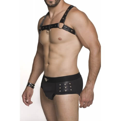 Steves Designer - Cueca Sungão com Ilhós e Medalhão - 2