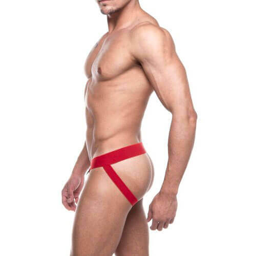 Cueca JockStrap em Suplex Vermelho - Steves Designer | Tamanho Único - 2