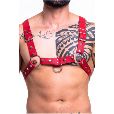 Arreio Modelo H com Fivelas em Couro Sintético - Steves Designer Harness | Disponível em 3 Cores