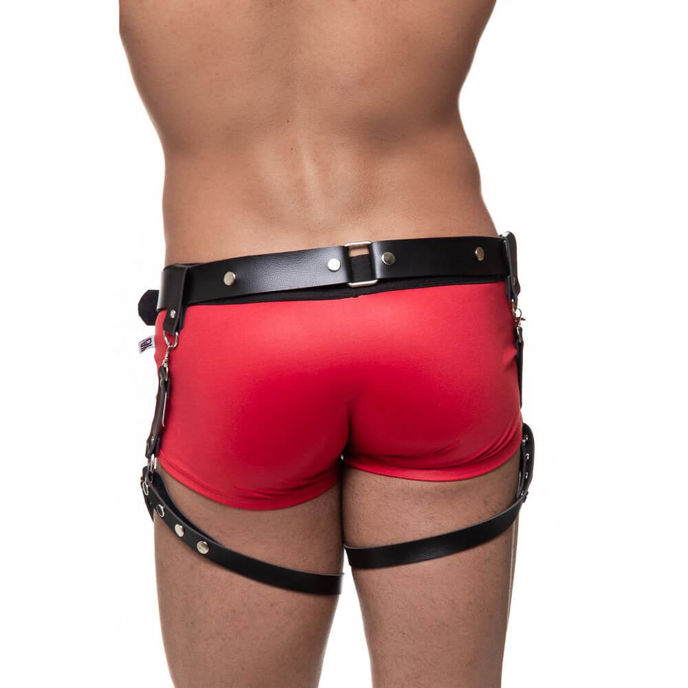 Steves Designer Harness - Arreio de Perna Duplo em Couro Sintético | Tamanho Único - 2