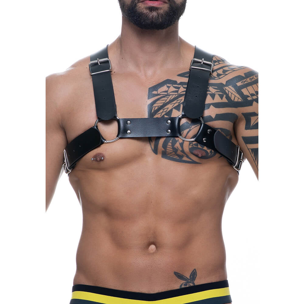 Harness em Couro Sintético com Fivelas - Steves Designer | Disponível em 3 Cores - 3