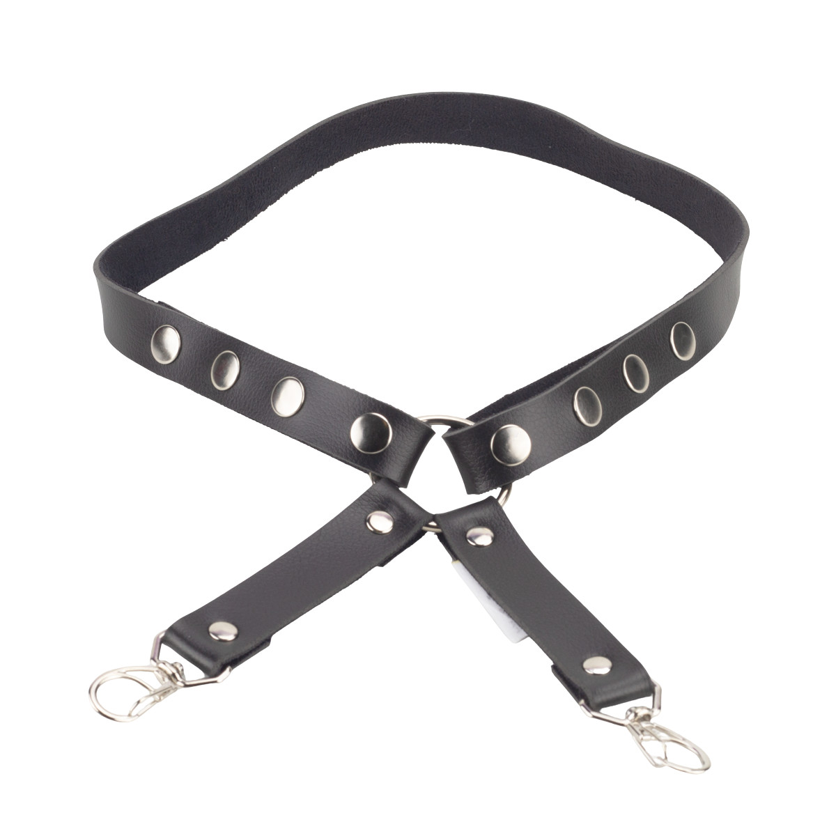 Harness de Perna em Couro Sintético com Fivelas e Mosquetão - Steves Designer | Tamanho Único - 2