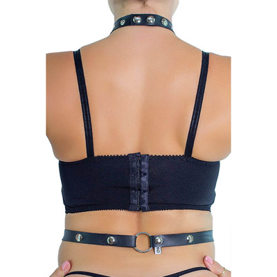 Harness Corrente e Coleira com Detalhes Spikes - SD Clothing Girl | Tamanho Único