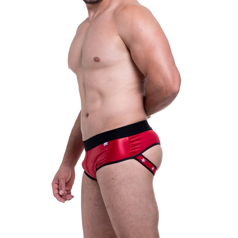 Sunga em Cirrê com Tiras Elásticas nas Nádegas - Steves Designer | Tamanho Único | Disponível em 3 Cores - 2