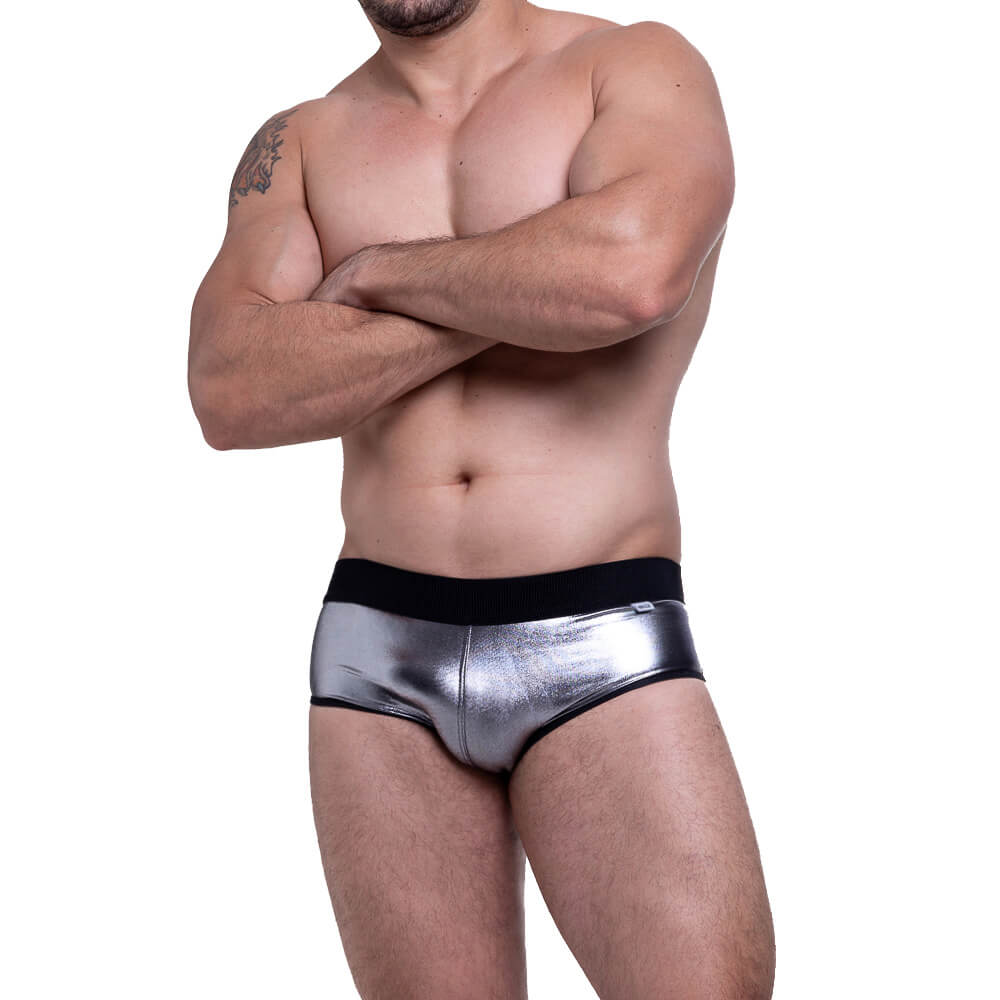 Sunga em Cirrê com Tiras Elásticas nas Nádegas - Steves Designer | Tamanho Único | Disponível em 3 Cores - 8