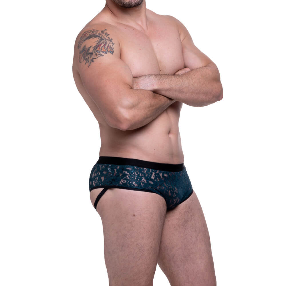 Sunga em Renda com Tiras Elásticas - Steves Designer | Tamanho Único | Disponível em 5 Cores - 8