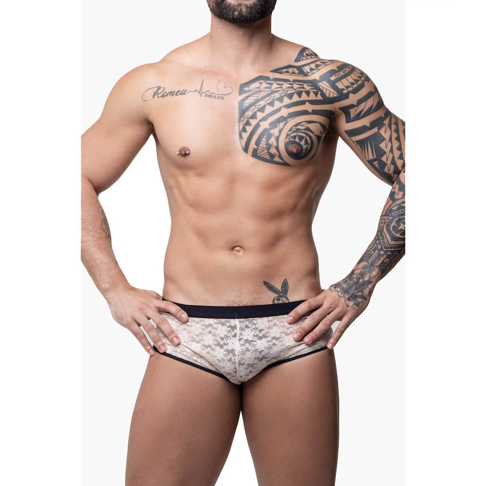 Sunga em Renda com Tiras Elásticas - Steves Designer | Tamanho Único | Disponível em 5 Cores - 2