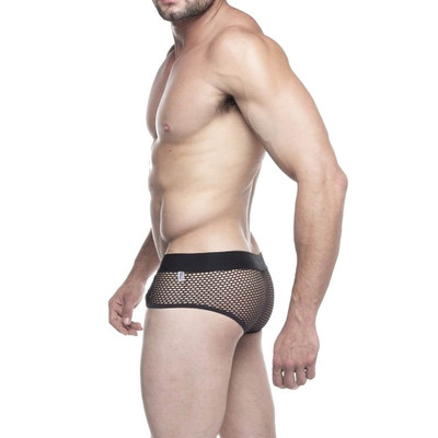 Foto 2 do produto Steves Designer - Sungão em Arrastão e Tule Frontal com Transparência - Tamanho Único