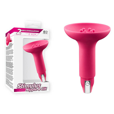 Foto 1 do produto Vibrador Estimulador de Seios e Clítoris Recarregável com 10 Modos de Vibração - Stimulus Nipple & Clit - 10,6 x 2,5 cm