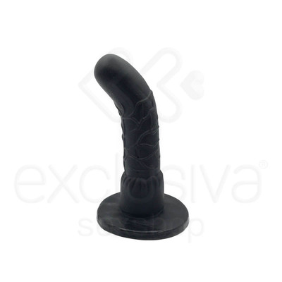 Foto 2 do produto Strap On Adão & Eva - Prótese com Formato de Pênis Curvado com Veias Definidas e Cinta - 16,5 x 4 cm