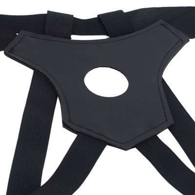 Foto 3 do produto Cinta em Couro Sintético com Prótese Peniana Realística - Strap On Prótese 8 | 15,5 x 4 cm
