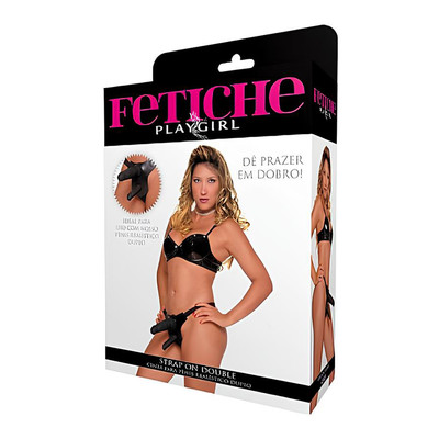 Foto 3 do produto Cinta Avulsa em Courvin Para Prótese Peniana Realística Dupla - Tamanho Único | Fetiche PlayGirl