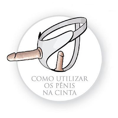 Cinta Avulsa Para Dois Pênis Realísticos - Tamanho Único | Fetiche Play Girl Strap On Dual Penetrix - 3