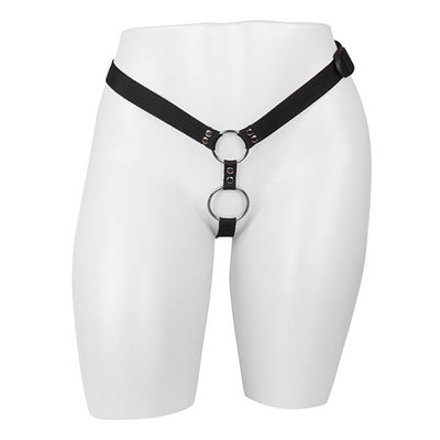 Foto 2 do produto Cinta Peniana com Tiras em Nylon - Strap On Dupla Fetiche | Disponível em Duas Cores