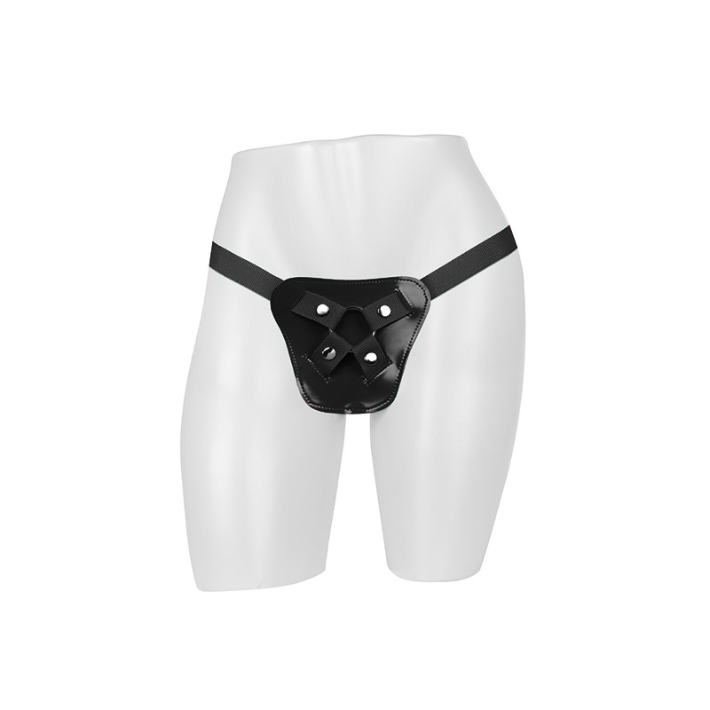 Cinta Peniana Ajustável com Jockstrap - Strap On Fetiche em Vinil Plus | Cor: Preto - 3