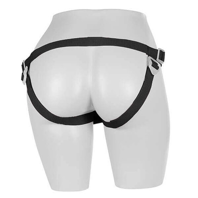 Strap On Fetiche em Vinil Plus - Cinta Peniana Ajustável com Jockstrap - Veste até o Plus Size