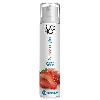 Foto 2 do produto Gel Comestível Eletrizante - Strawberry Ice Garganta Profunda - 15 gramas