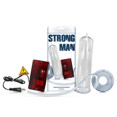 Strong Man - Bomba Peniana Elétrica 110 Vts - 24 x 5,4 cm