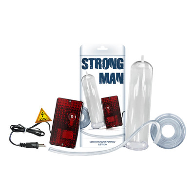 Bomba Peniana Elétrica 220 Volts - Strong Man | 24 x 5,9 cm
