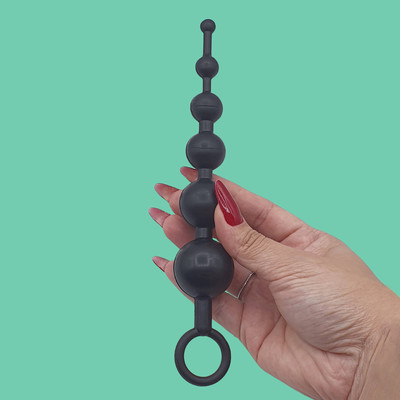 Foto 4 do produto Plug com 6 Esferas para Estimulação Anal - Submission | 16 cm