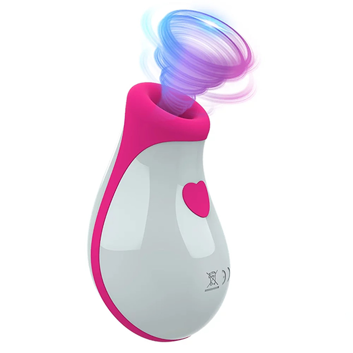 Estimulador de Clitóris e Mamilos com 8 Modos de Pulsação Recarregável - White Swan | 9,1 x 5,6 cm - 2