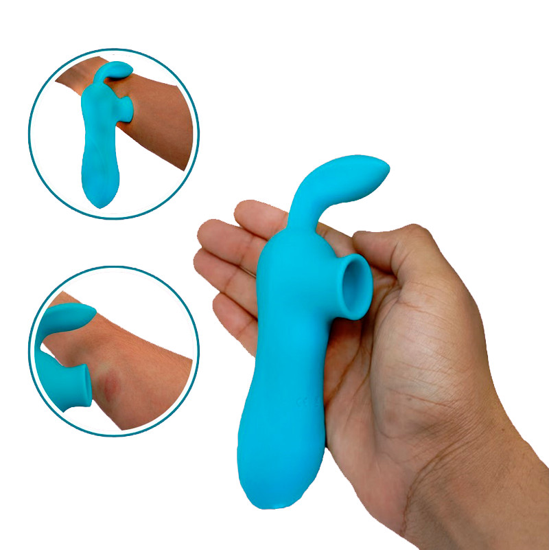 Sugador Estimulador de Clitóris Recarregável com 12 Modos de Vibração - Adão & Eva | 15,5 x 5 cm | Disponível em 3 Cores - 13