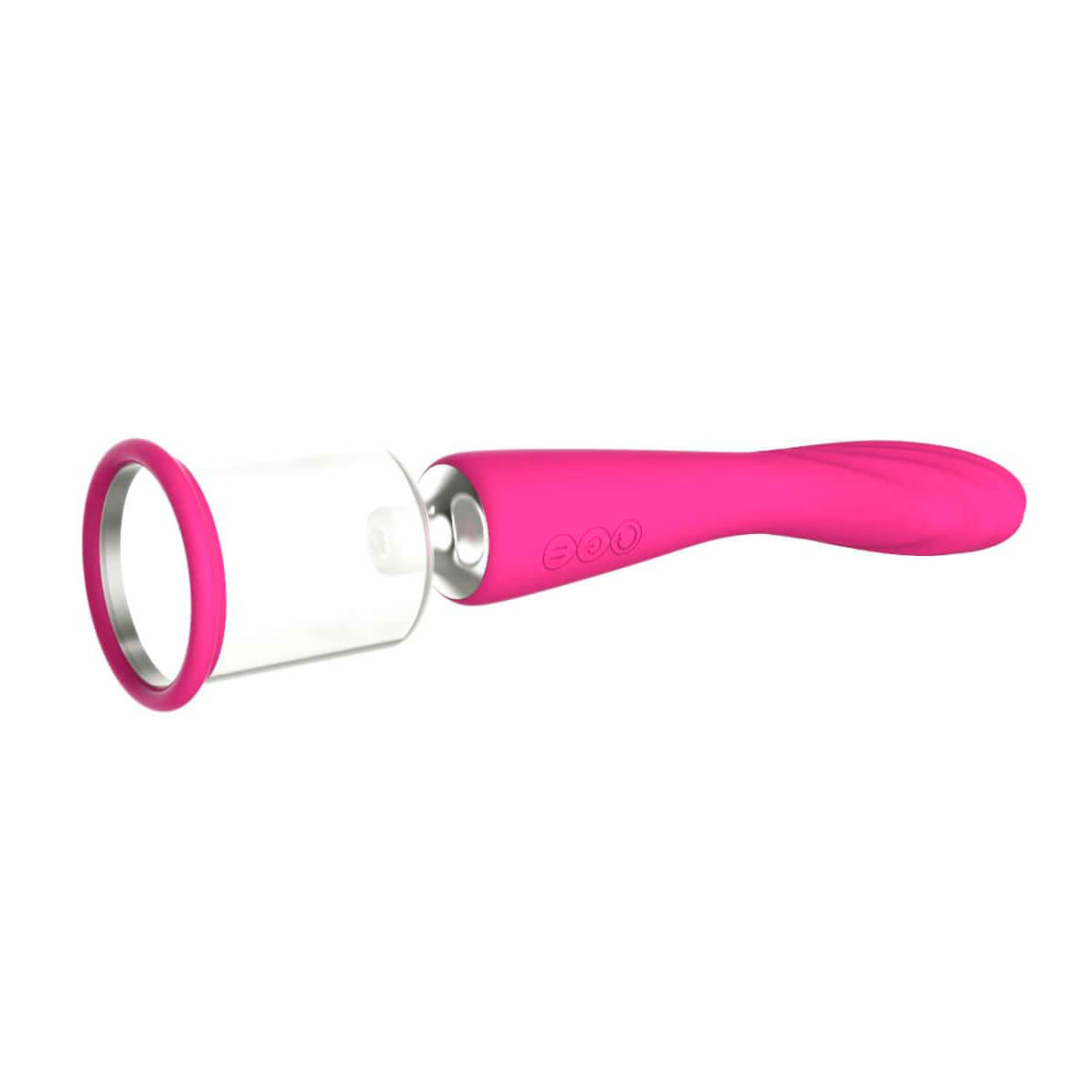 Vibrador Estimulador de Ponto G e Sugador de Clítoris e Mamilos, Possui 7 Modos de Vibrações e 3 Intensidades de Sucção - Sugator 1 Intt Toys | 29 x  4 cm | Disponível em 2 Cores - 2