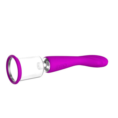 Foto 5 do produto Vibrador Estimulador de Ponto G e Sugador de Clítoris e Mamilos, Possui 7 Modos de Vibrações e 3 Intensidades de Sucção - Sugator 1 Intt Toys | 29 x  4 cm | Disponível em 2 Cores