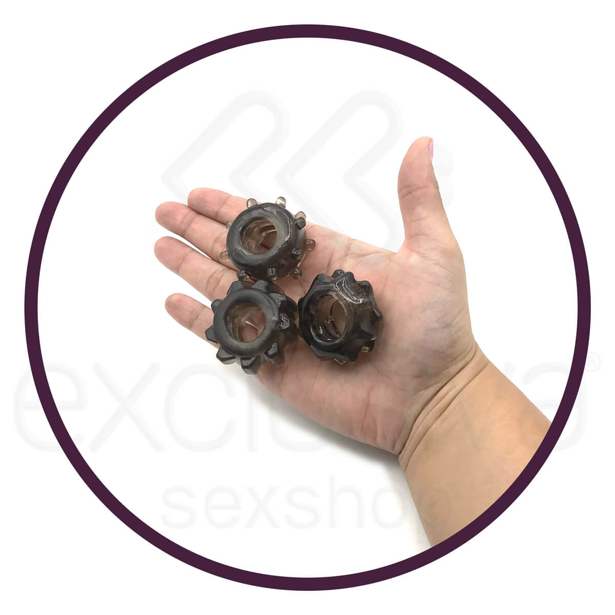 Kit com 3 Anéis Penianos em TPR Atóxico - Super Ring - 3