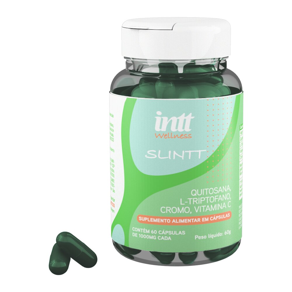 Suplemento Alimentar com Vitaminas e Minerais para Dieta - Intt Wellness Slintt - 60 Cápsulas - 2