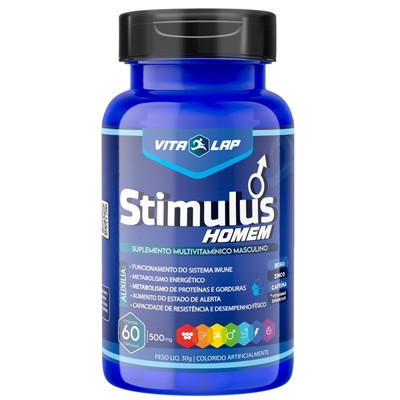 Suplemento Multivitamínico em Cápsulas para o Desempenho Sexual Masculino - Stimulus Homem | 60 Cápsulas