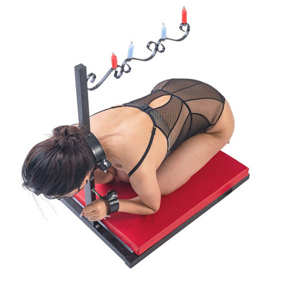 Foto 4 do produto Suporte para Velas com Coleira e Algemas Fixas e Base Acolchoada - Sex Furniture