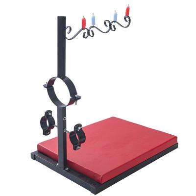 Suporte para Velas com Coleira e Algemas Fixas e Base Acolchoada - Sex Furniture