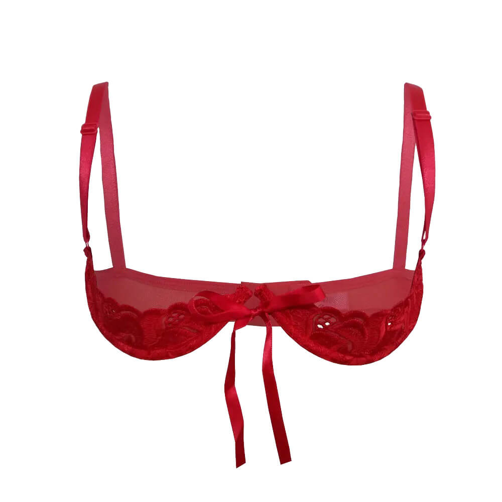 Sutiã Meia Lua Aberto Eu Posso - Lingerie Sensualle | Tamanho Único | Disponível em 3 Cores - 5