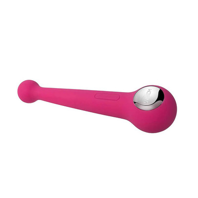 Foto 4 do produto Massageador em Silicone Suave Recarregável com 26 Modos de Vibração - Svakom Bonnie | 20 x 2,8 cm
